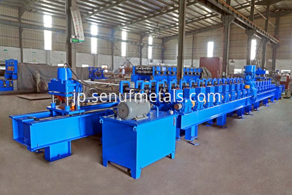 highway guardrail forming machine